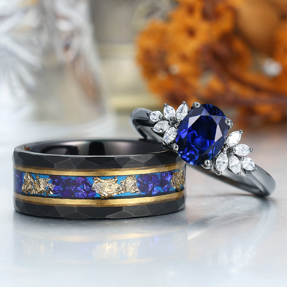 Joyeria Glauser Anillo De Oro Blanco Con Zafiro ANILLO ZAFIRO ORO