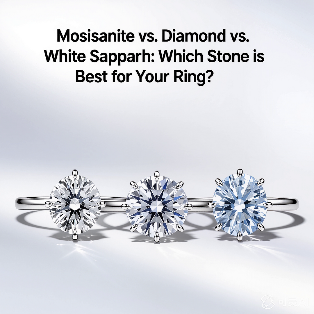 Moissanite vs. Diamond vs. White Sapphire: Which Stone is Best for Your Ring?