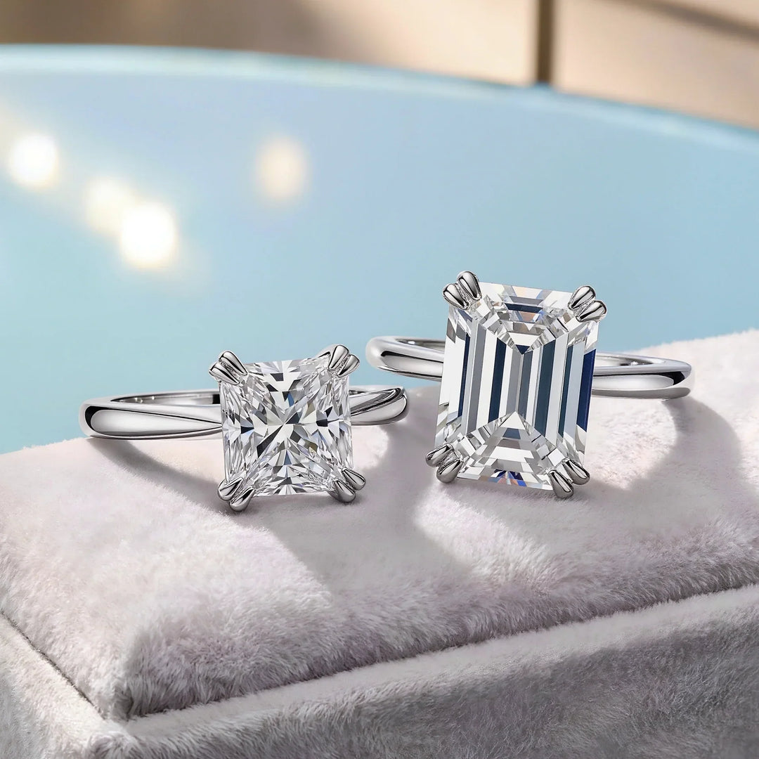 Princess Cut vs. Emerald Cut Rings: The Ultimate Guide to Geometric Diamonds