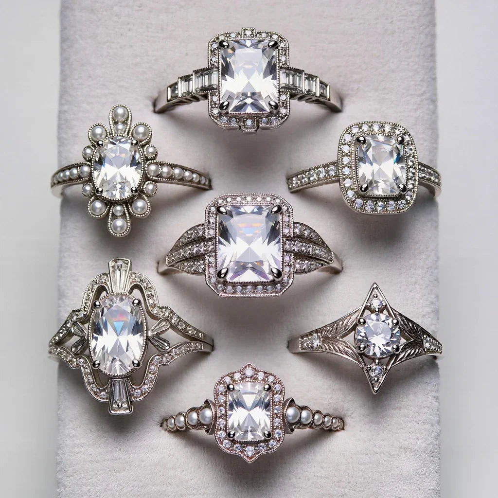 Top 8 Vintage & Art Deco Moissanite Rings for the Nostalgic Bride