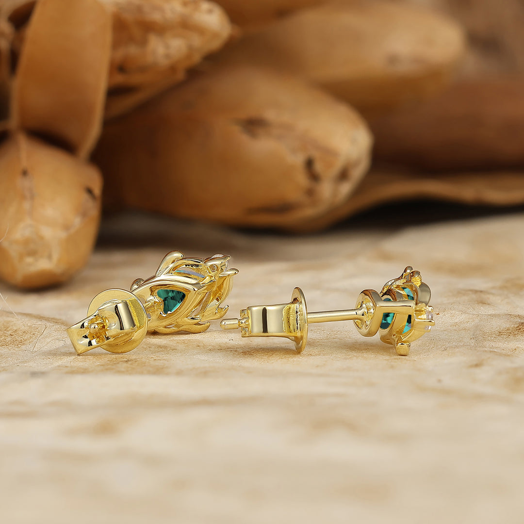 Vintage Marquise Cut Emerald Drop Earrings Halo Dangle Earrings May Birthstone Earrings For Her -  Esdomera.com