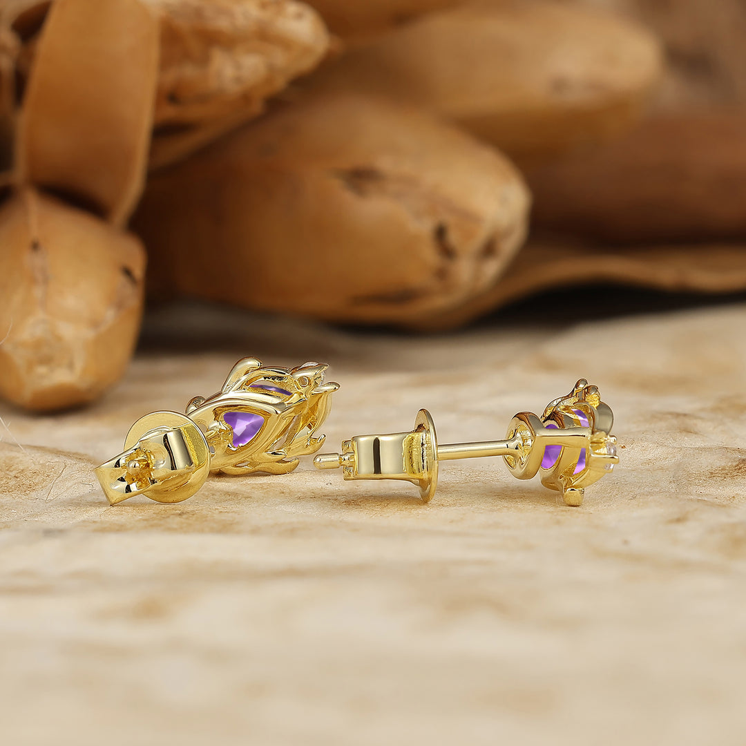 Vintage Marquise Cut Natural  Amethyst Drop Earrings Halo Dangle Earrings May Birthstone Earrings For Her -  Esdomera.com