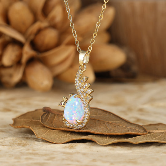 925 Sterling Silver Unique Teardrop Elegant Black Onyx Swan/Peacock Pendant Necklace for Women