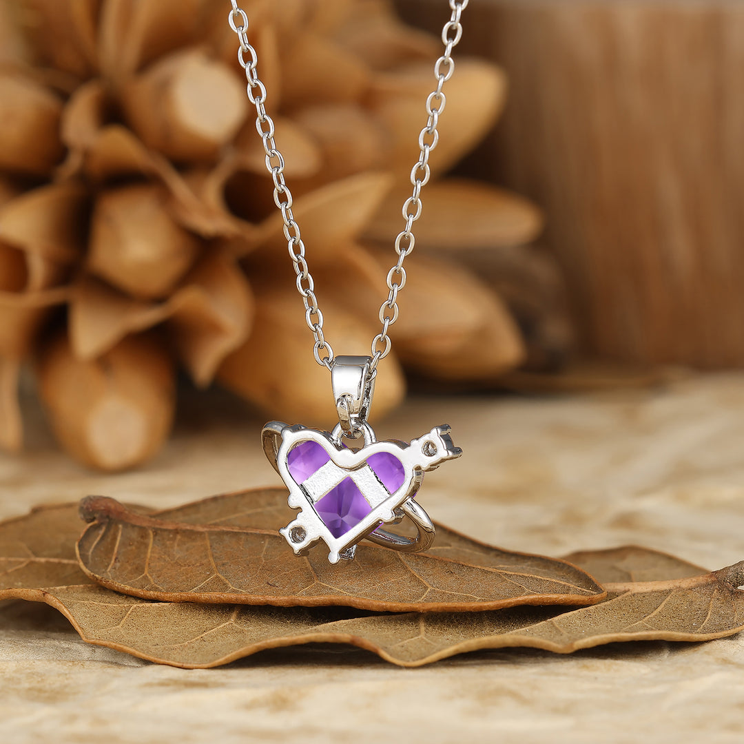 925 Sterling Silver Natural Moss Agate Heart Pendant Necklace 14K Gold Neckalce Perfect Birthday Gift