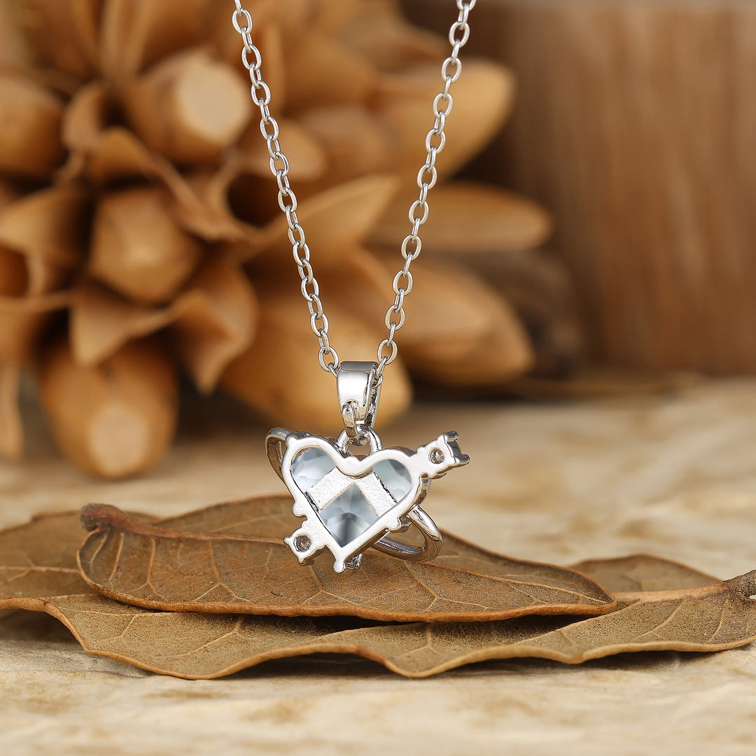 925 Sterling Silver Natural Moss Agate Heart Pendant Necklace 14K Gold Neckalce Perfect Birthday Gift