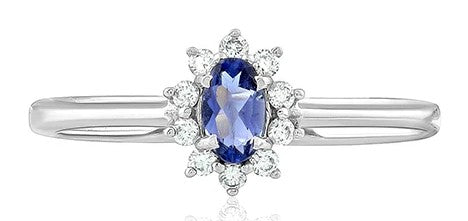 Custom Order - Oval Cut Ntueal Lolite Engagement Ring
