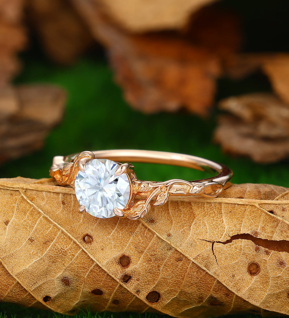 1.5ct Round Lab Grown Diamond 14K Gold Engagement Ring
