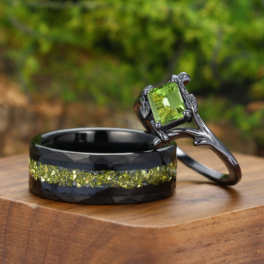 Minimalist Emerald Cut Peridot Ring Delicate Peridot Minimalist Emerald Cut Peridot Ring Delicate Peridot