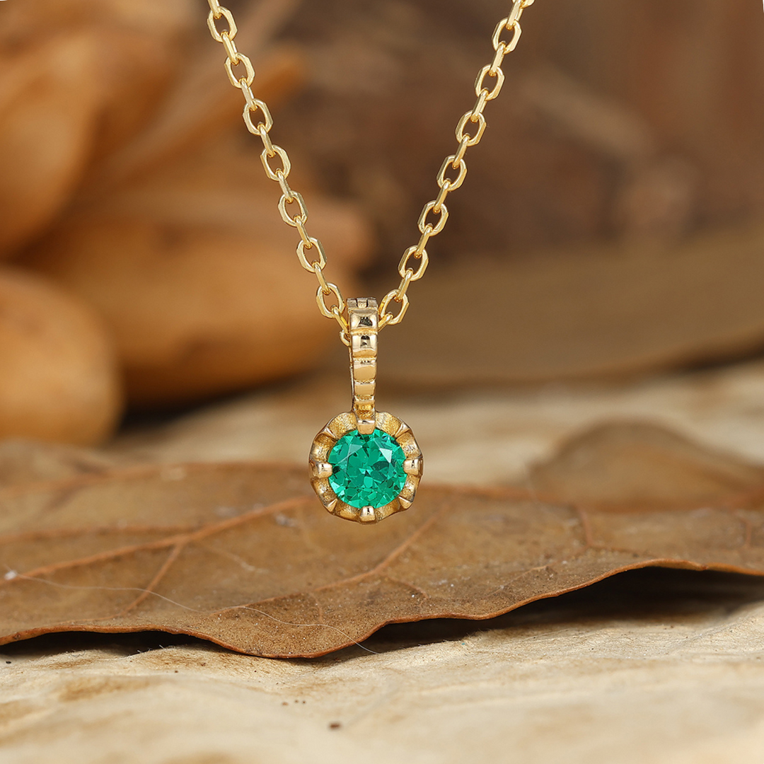 Elegante collana in oro bianco massiccio 14K unica catena a maglia naturale blu Elegante collana in oro bianco massiccio 14K unica catena a maglia naturale blu