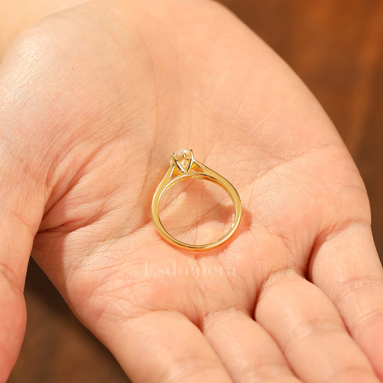 Vine Flourish Marquise Cut Moissanite Damenring Vintage Filigraner Moissanite Verlobungsring