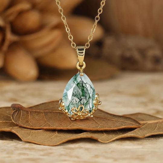 Royal Filigraan Kroon Ontwerp Peren Geslepen Natuurlijke Amethist Hanger Ketting Jubileum Bruiloft Hanger