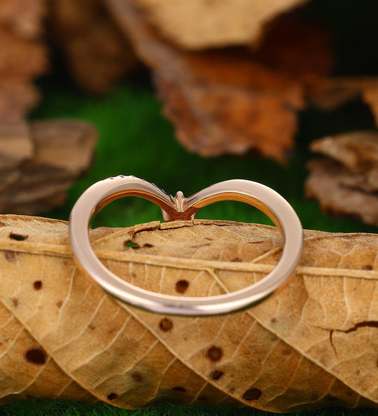 Delicate Antique Stacking Wedding Ring Anniversary Matching Ring - Esdomera