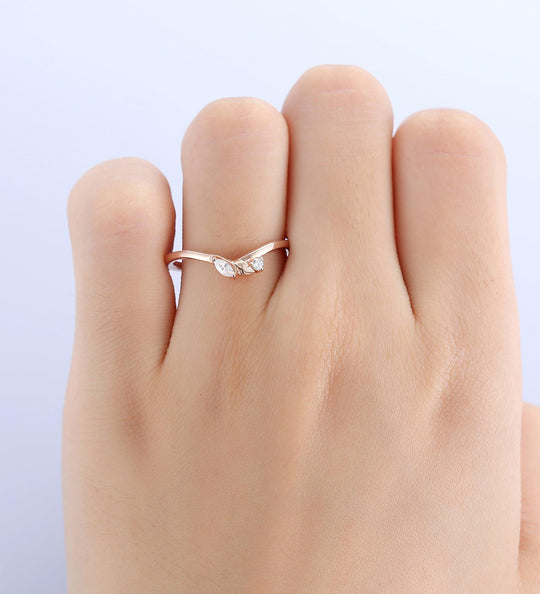 Delicate Vine Stacking Bands for Women Tree Branch Ring - Esdomera