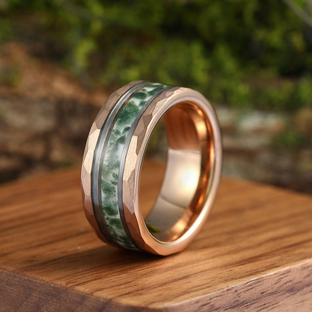 Natuurlijke ovale mosagaat verlovingsring 14k witgoud, unieke beloftesring, bruidsring, ring met bladmotief geïnspireerd op de natuur, jubileumcadeau voor vrouwen - Nederland Natuurlijke ovale mosagaat verlovingsring 14k witgoud, unieke beloftesring, bruidsring, ring met bladmotief geïnspireerd op de natuur, jubileumcadeau voor vrouwen - Nederland