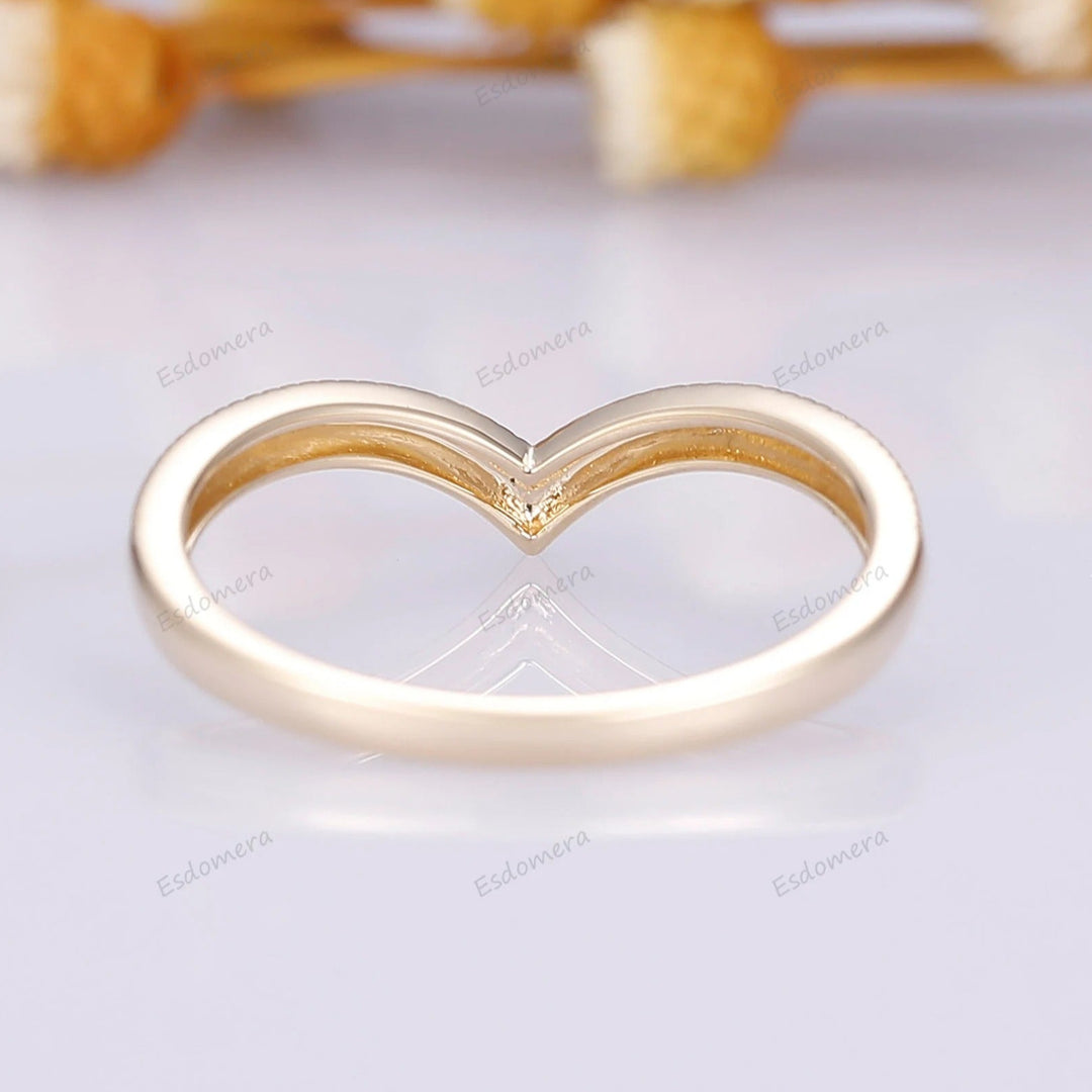 Anello Di Fidanzamento Con Aureola Rotonda Con Diamanti Sale E Pepe, Set Di Fedi Nuziali, Anello Nuziale Con Aureola Rotonda Con Diamanti In Oro Massiccio, Sale E Pepe - Foto 7