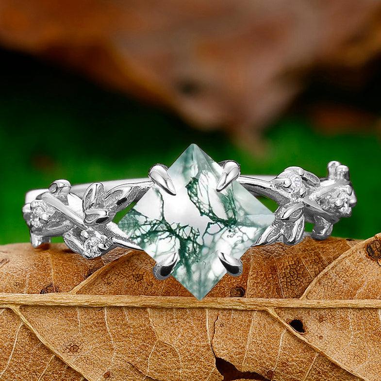 NicoWerk Women's 925 Sterling Silver Ring, Rustic, Asymmetric with Green Stone, Irregular Shiny Adjustable Open SRI742 Sterling Silver NicoWerk Women's 925 Sterling Silver Ring, Rustic, Asymmetric with Green Stone, Irregular Shiny Adjustable Open SRI742 Sterling Silver