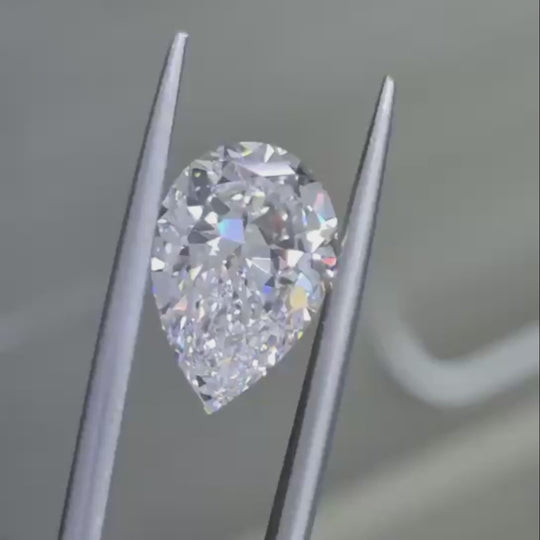 1ct Pear Cut  F Color VS1 Clarity Ideal Lab Grown Diamond Loose Stone