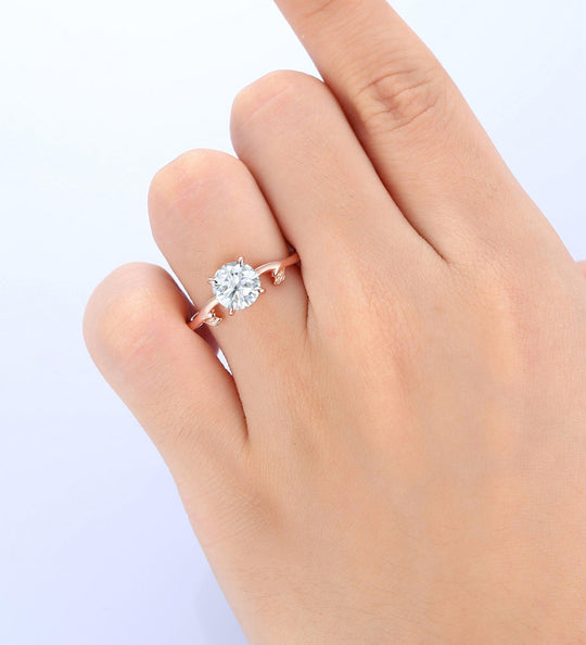 Round Brilliant 1.5 Carat Lab Grown Diamond Proposal Ring - Esdomera