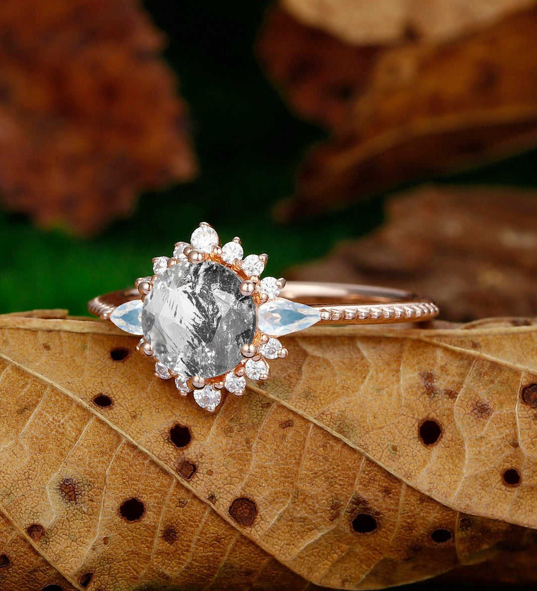 Pinterest Artisan Wedding Rings Round Shaped Herkimer Diamond