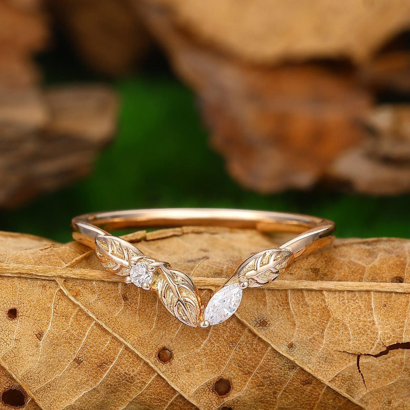 Leaf Oval Moissanite Engagement Ring Rose Gold Leaves Branch Natural Inspired Simulant Diamond Wedding 2024 Ring For Women Elegant Promise Ring