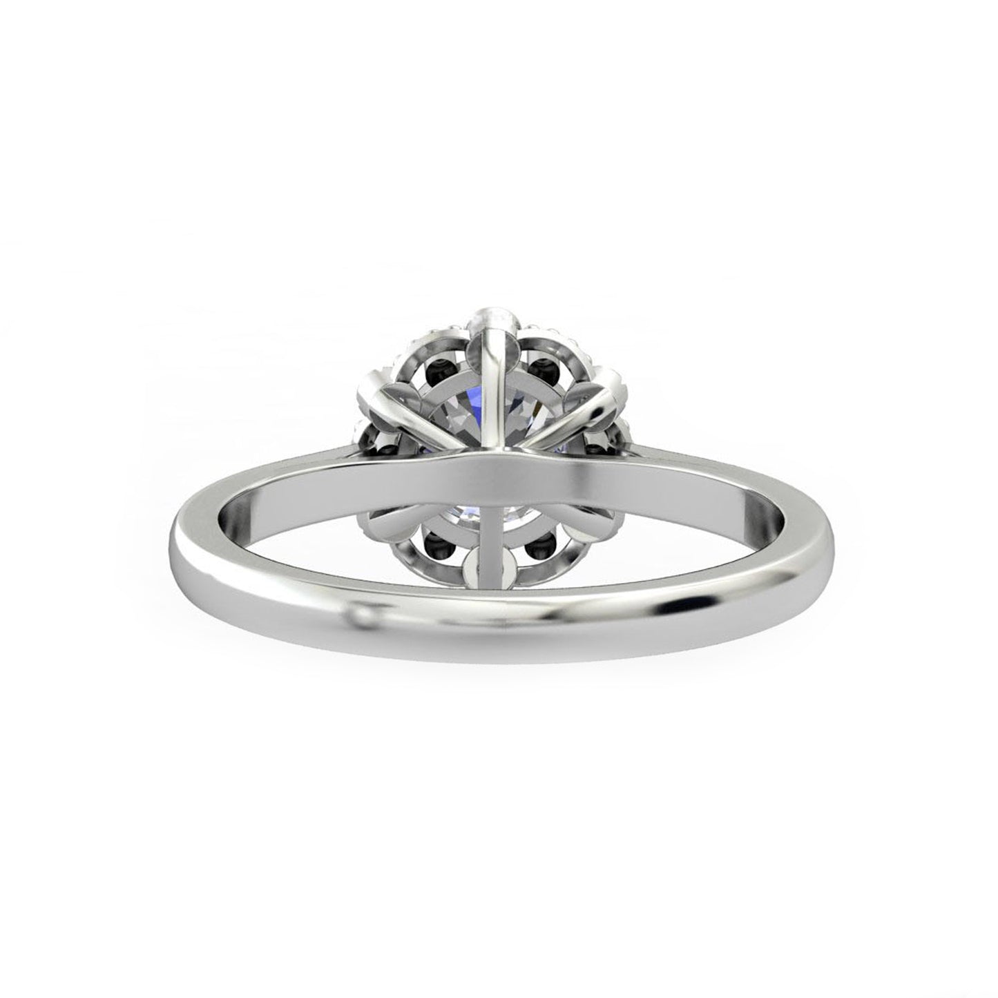 Dainty Prong Set Ring, 1.0CT Round Cut Colorless Moissanite Wedding Ring